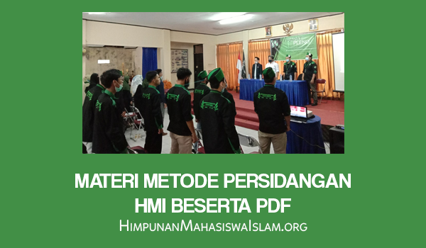 Materi Metode Persidangan HMI Beserta PDF