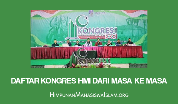 Daftar Kongres HMI dari Masa ke Masa