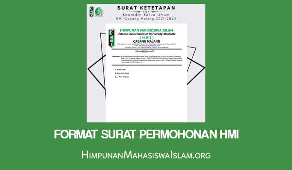 Format Surat Permohonan HMI