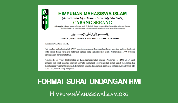 Format Surat Undangan HMI