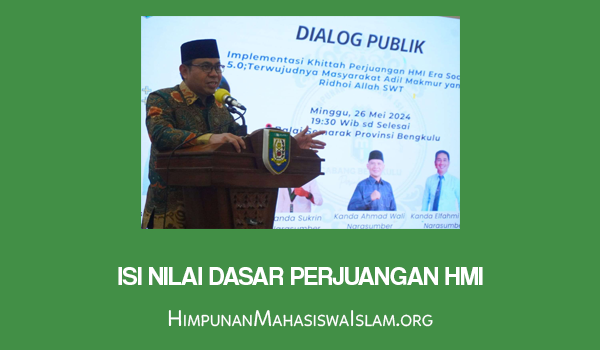 Isi Nilai Dasar Perjuangan HMI