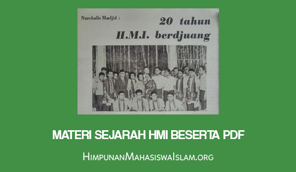 Materi Sejarah HMI Beserta PDF