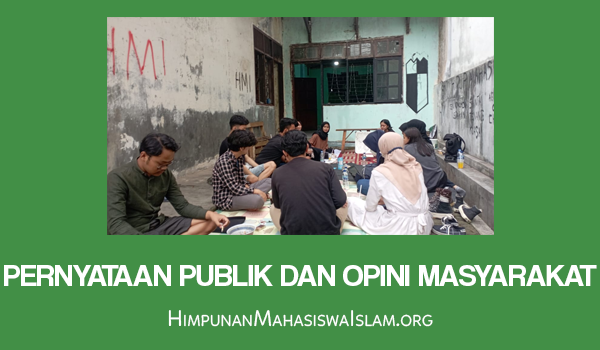 Pernyataan Publik dan Opini Masyarakat